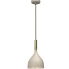 Pendelleuchte Metall Beige Gold Ø17 cm E27 Loft elegant