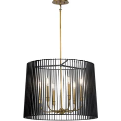 Pendelleuchte Metall D: 66 cm H: max. 155 cm rund 6x E14