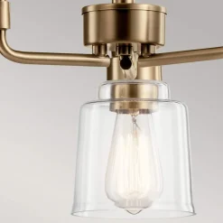 Pendelleuchte Metall Glas H: max. 148,4 cm 3-flammig