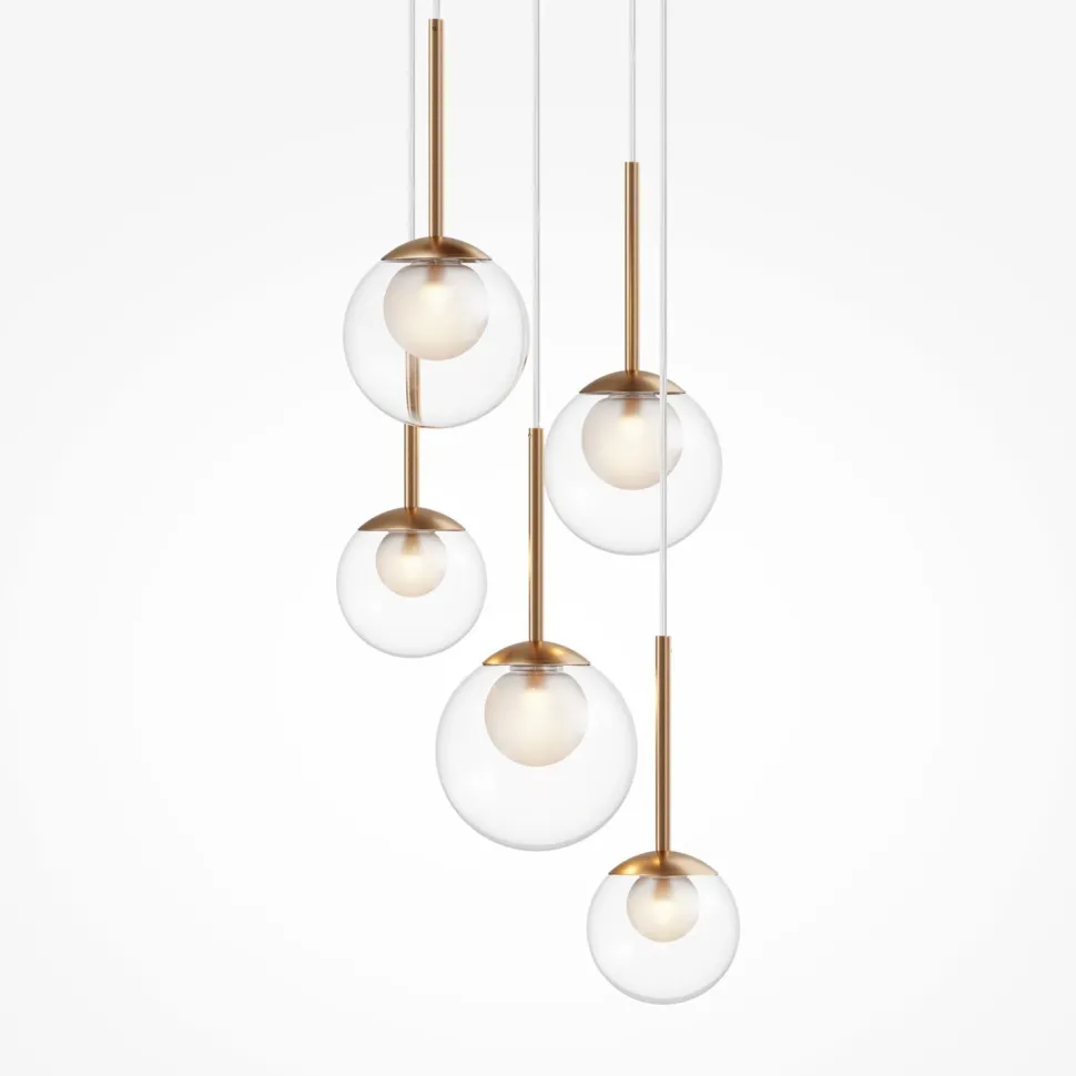 Pendelleuchte Metall Glas G9 Ø 58 cm H: max. 344,1 cm