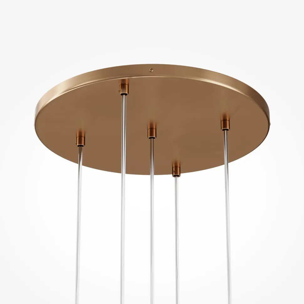 Pendelleuchte Metall Glas G9 Ø 58 cm H: max. 344,1 cm