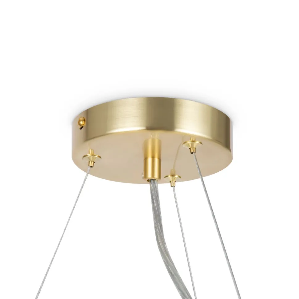 Pendelleuchte Metall Glas G9 B: 69 cm H: max. 135,4 cm