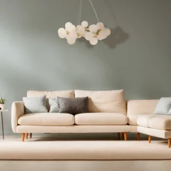 Pendelleuchte Metall Glas G9 B: 69 cm H: max. 135,4 cm