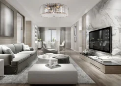 Pendelleuchte Metall Glas D: 40 cm H: max. 85,8 cm E27