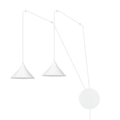 Pendelleuchte mit Stecker Weiß Wohnzimmer Esstisch