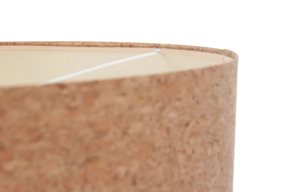 Pendelleuchte Natur Weiß E27 Ø 30 cm Kork Modern