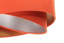 Pendelleuchte Orange Gold Silber E27 rund Ø 50 cm