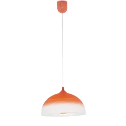 Pendelleuchte Orange rund Esstisch Retro ADANIA