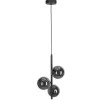 Pendelleuchte Rauchglas Metall B: 23 cm Kugelschirme
