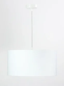 Pendelleuchte ROSIE Weiß Gold Retro rund Esstisch