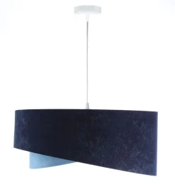 Pendelleuchte rund Ø 50 cm E27 Stoff Velours Optik