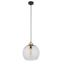 Pendelleuchte rund Glas Ø 25 cm höhenverstellbar E27