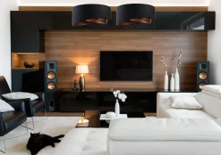 Pendelleuchte rund Stoff D: 50 cm E27 in Schwarz Kupfer