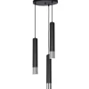 Pendelleuchte Schwarz Chrom 3 flammig GU10 Modern