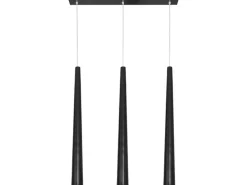 Pendelleuchte schwarz dreiflammig