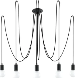 Pendelleuchte Schwarz flexibel verstellbar bis 3 m