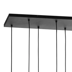 Pendelleuchte Schwarz Graphit 8xE27 Esstisch Lampe