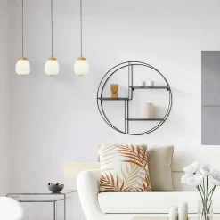 Pendelleuchte Schwarz Weiß B: 78,5 cm E14 3-flammig E14