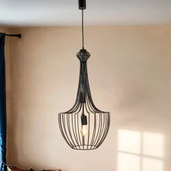Pendelleuchte Schwarz Wohnzimmer Lampe JULIUS