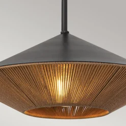 Pendelleuchte Seil Metall Ø 38,1 cm H: max. 137,8 cm