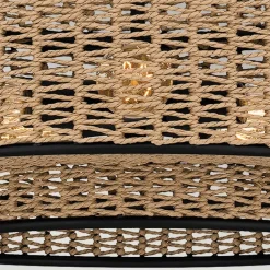 Pendelleuchte Seil Metall D: 50,8 cm H: max. 233,3 cm Boho