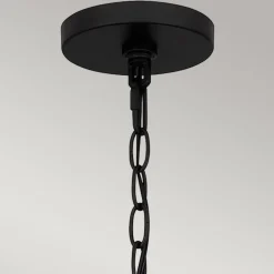 Pendelleuchte Seil Metall D: 50,8 cm H: max. 233,3 cm Boho