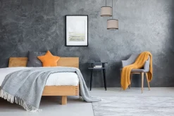 Pendelleuchte Stoff Schwarz Beige E27 L:22 cm 2-flmg