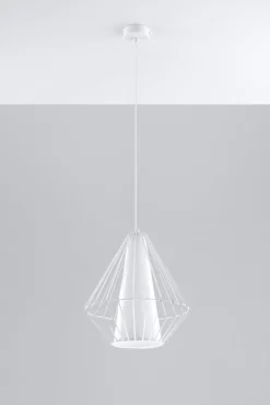 Pendelleuchte Weiß Ø 28 cm E27 Doppelschirm NASHIRA