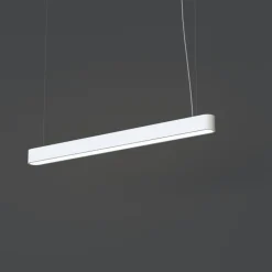 Pendelleuchte Weiß 3000 K 2300 lm T8 LED länglich 95 cm