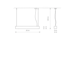 Pendelleuchte Weiß 3000 K 2300 lm T8 LED länglich 95 cm