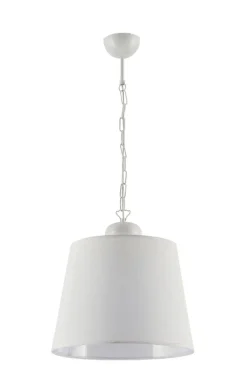 Pendelleuchte Weiß Ø38cm wohnlich LOCOLA Esszimmer