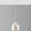 Pendelleuchte Weiß Keramik Ø 25 cm bemalbar E27
