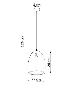 Pendelleuchte Weiß Keramik Ø 25 cm bemalbar E27