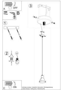 Pendelleuchte Weiß Metall Retro Ø 14 cm schlicht E27