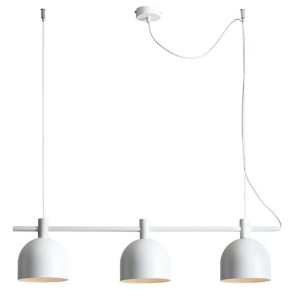 Pendelleuchte Weiß Metall E27 Metall 83 cm 3-flammig