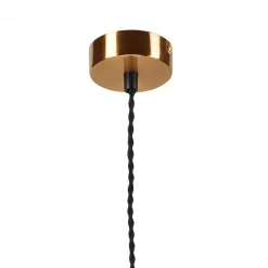 Pendelleuchte Weiß Stoff Schirm Ø 30 cm Vintage