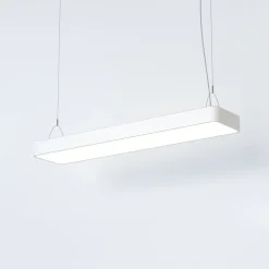 Pendelleuchte Weiß T8 LED mit 3000 K warmweiß B: 93,5 cm lang