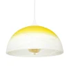 Pendelleuchte Wohnzimmer Esstisch Gelb Glas rund