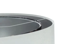 Pendelleuchte Wohnzimmer rund D: 50 cm Stoff Velours Optik