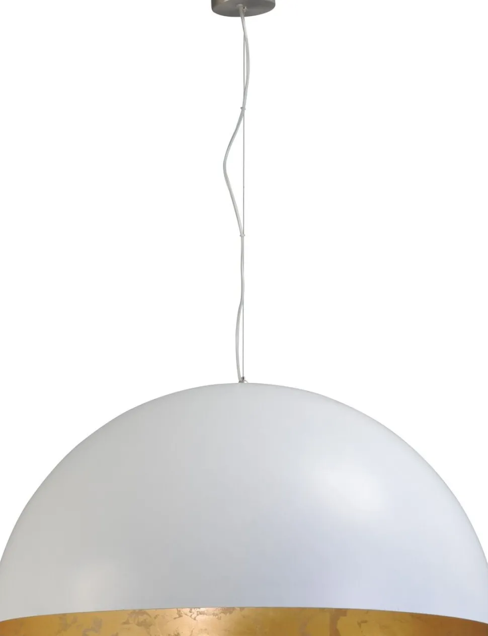 Pendelleuchte XXL Ø80cm Weiß Gold Premium LARINO