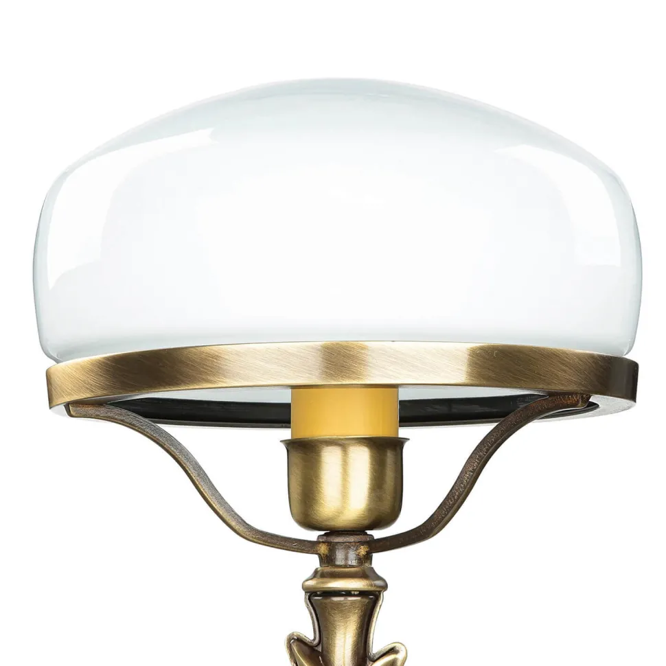 Pilzleuchte Messing massiv Jugendstil