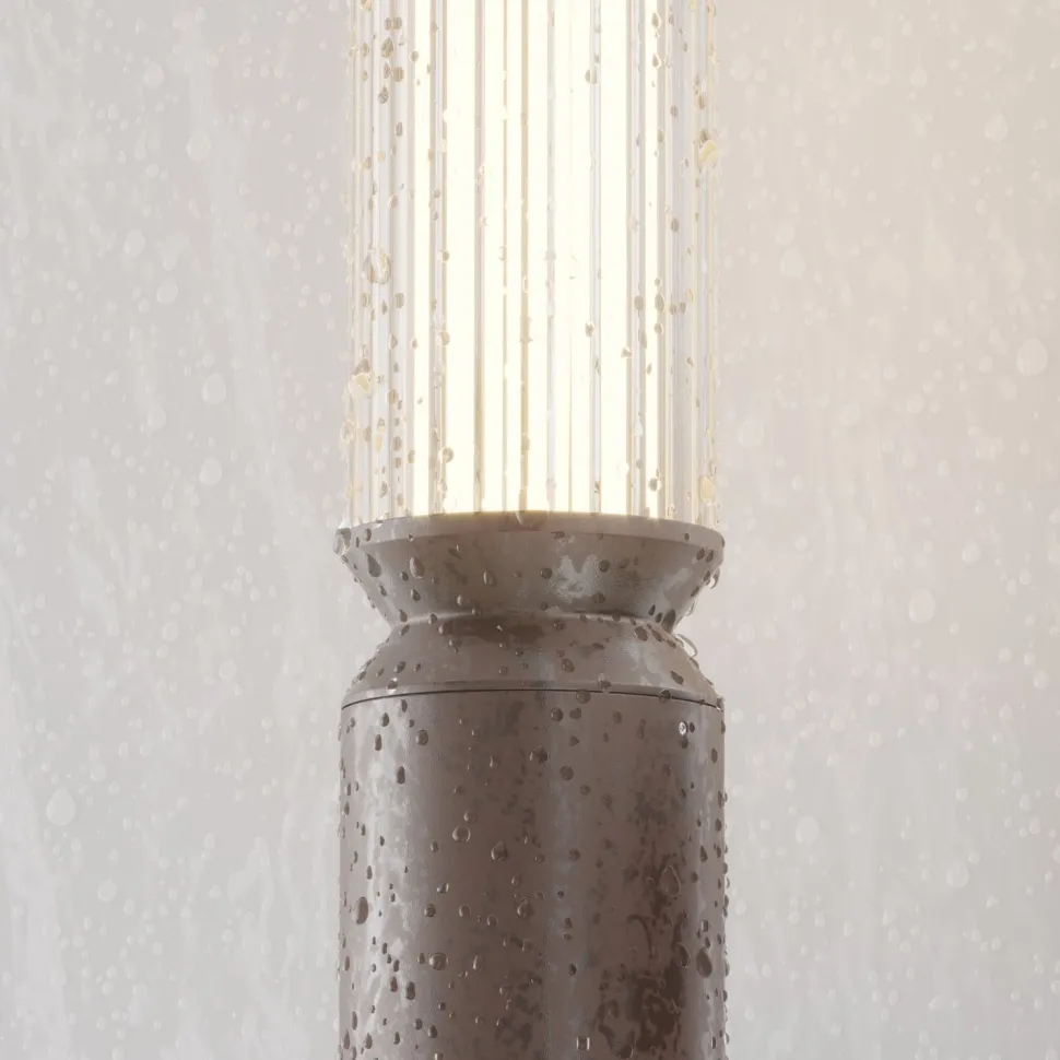 Pollerleuchte LED Aluminium Glas 78,5 cm IP65 rund