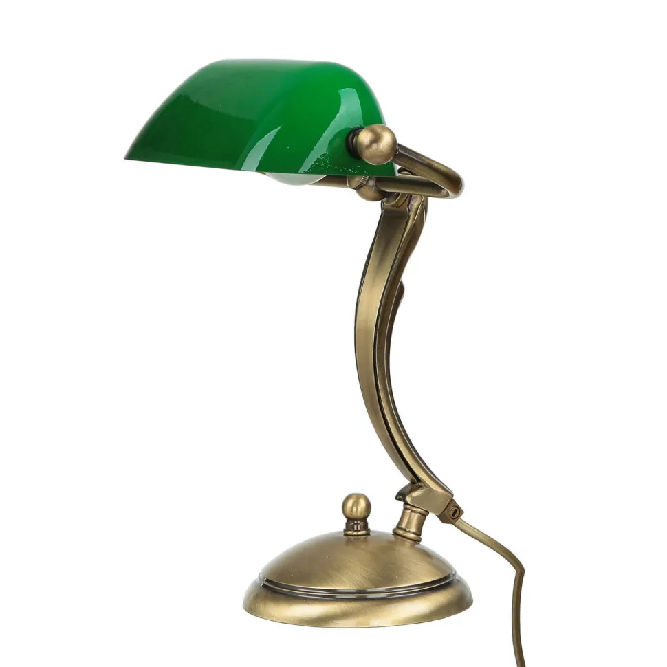 Premium Bankerleuchte aus Messing