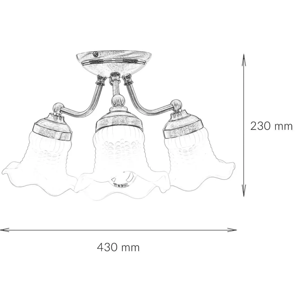 Premium Deckenleuchte Ø36cm 3-Flmg