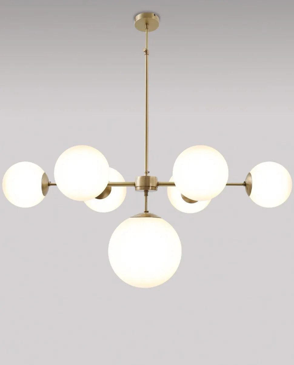 Premium Deckenleuchte MUSA Bronze hell Weiß Wohnzimmer