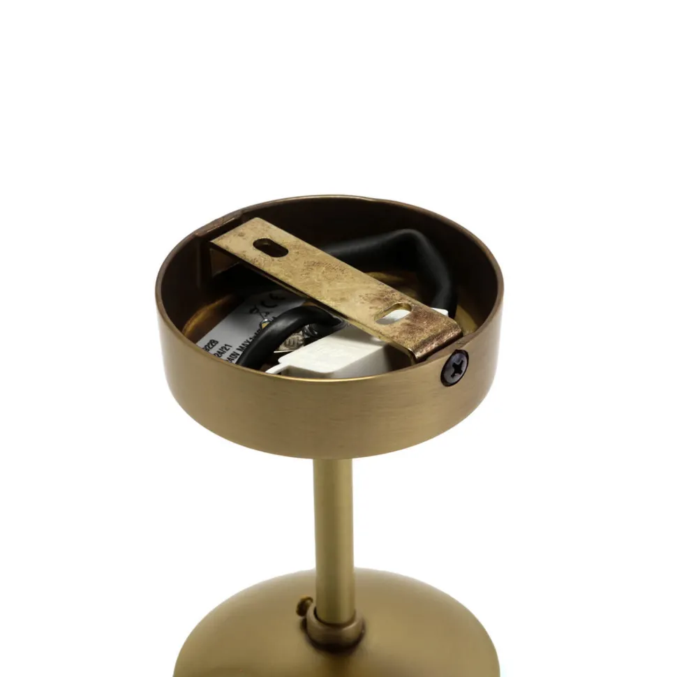 Premium Deckenleuchte MUSA rund Glas Echt-Messing