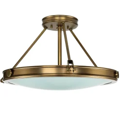 Premium Deckenleuchte rund Jugendstil in Messing GRACIA