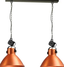 Premium Hängelampe Kupfer schwenkbar 2xE27 Ø45cm