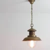 Premium Hängeleuchte Außen aus Messing in Bronze