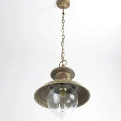 Premium Hängeleuchte Außen aus Messing in Bronze